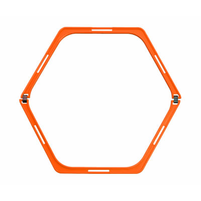 Valla de salto y disco de agilidad y entrenamiento 2 en 1 Naranjo