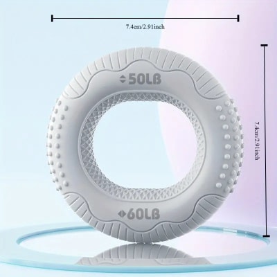 Dona Anillo 50-60 LB Fortalecedor y ejercitador de manos y dedos (Gris)