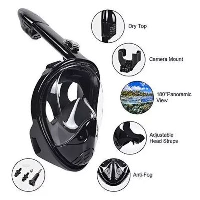 Mascara buceo FullFace Negra