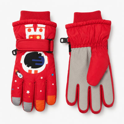 Guante de Nieve Niño Rojo con Chiporro