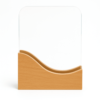 Galvano Madera/Cristal Onda