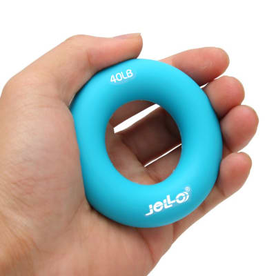 Dona Anillo 40 LB Fortalecedor y ejercitador de manos y dedos (celeste)