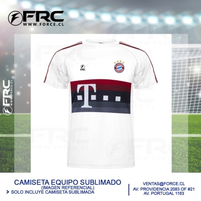 Polera Express Bayern Munchen Blanco y Negro