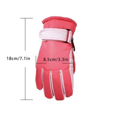 Guante Nieve Niña/Rosado Fluor