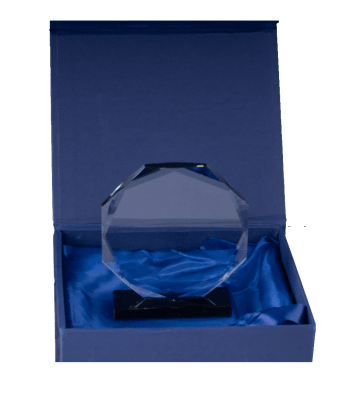 Galvano Octagonal base negra 12 cm