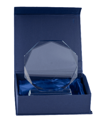 Galvano Personalizado con Logo + Caja Octagonal