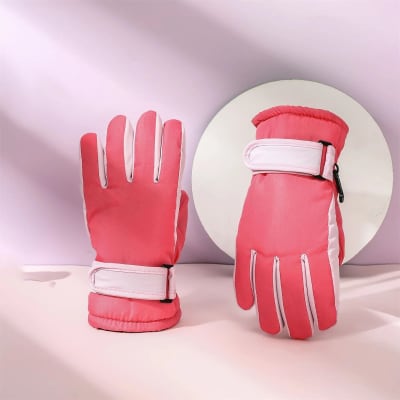 Guante Nieve Niña/Rosado Fluor