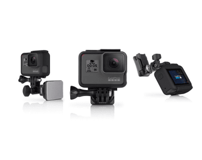 SOPORTE FRONTAL Y LATERAL PARA CASCO GoPro