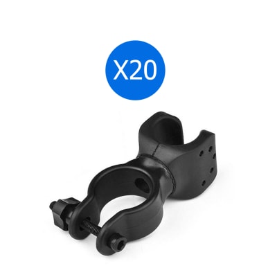 Pack 20 Soportes Linterna Bicicleta Regulable 360 / forcecl