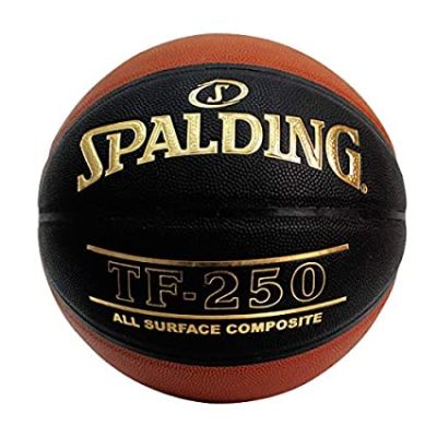 Balon Basquetbol spalding Tf-250 Negro y Naranja N°5