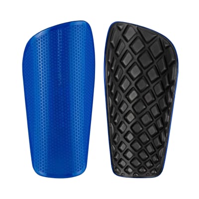 Canillera Futbol Adulto con Textura FRC Azul