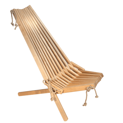 Silla Finlandesa madera de Abedul castaño claro aceitado