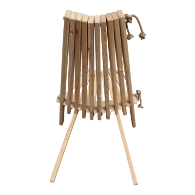 Silla Finlandesa madera Pino Silvestre Europeo Gris Aceitado