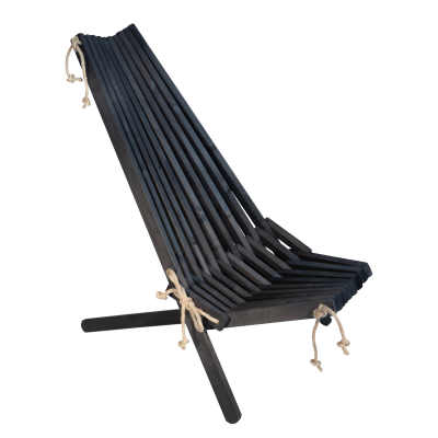 Silla Finlandesa madera Aliso Negro Aceitado