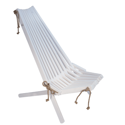 Silla Finlandesa madera Pino Silvestre Europeo Blanco Aceitado