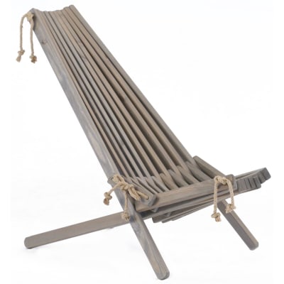 Silla Finlandesa madera Pino Silvestre Europeo Gris Aceitado