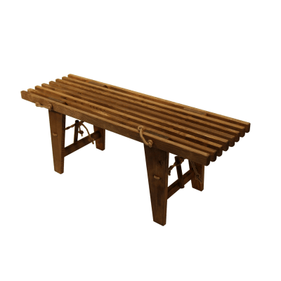 Banca EcoBench 1.20 Madera de Fresno Castaño Aceitado