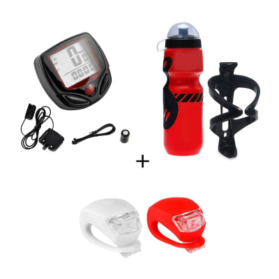 Velocímetro + luces + botella porta caramagiola / Forcecl