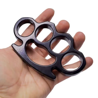 Manopla de acero 4 dedos, defensa personal, boxeo, seguridad