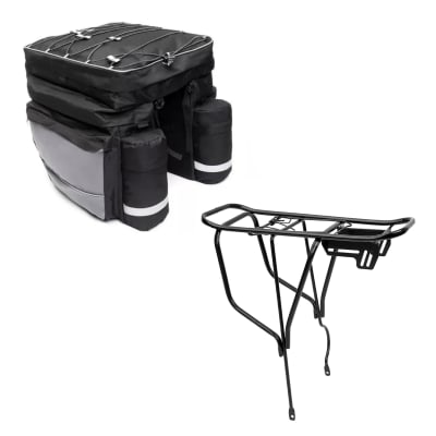 Alforja Bicicleta 48 Lts +Parrilla Aluminio/Forcecl