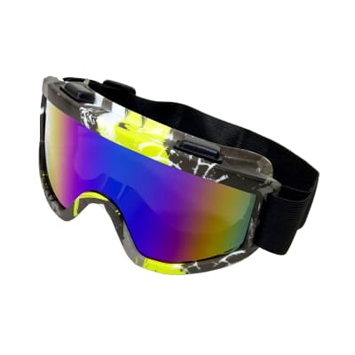 Antiparras Nieve Gris/Verde Vidrio Tornasol