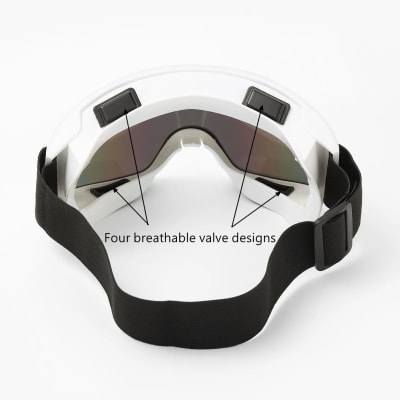 Antiparras nieve Blanco Tornasol