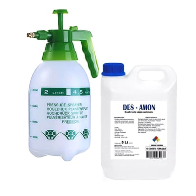 5L Amonio cuaternario Desamon + aspersor de 2L