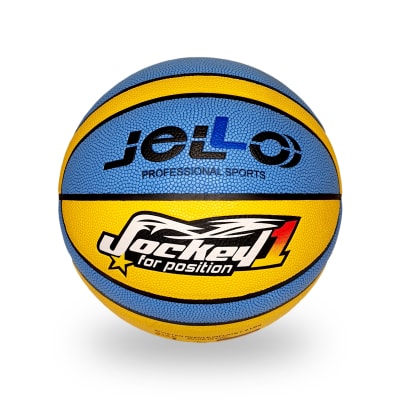 Balón Basquetbol Jello N° 7 Amarillo/Celeste