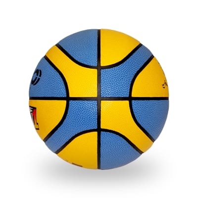 Balón Basquetbol Jello N° 7 Amarillo/Celeste