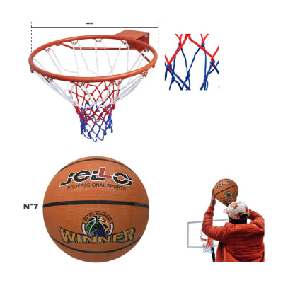 Aro profesional + balón de básquet N°7/Forcecl