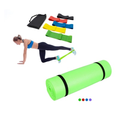 Pack bandas elasticas+bolso+mat 10mm/Forcecl