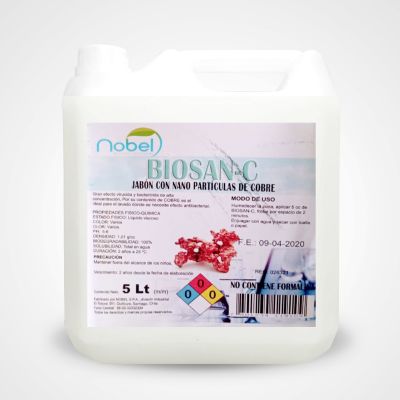 Jabon Desinfectante Cobre 5L BIOSAN-C