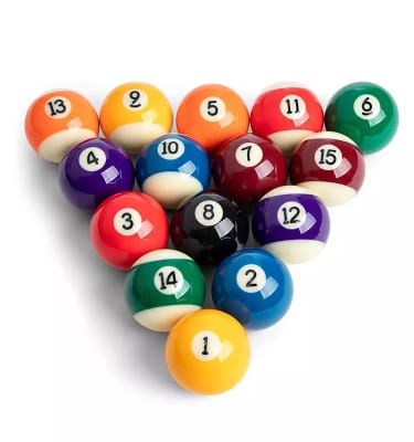 Set de Bolas de Pool Tamaño Oficial 57 mm