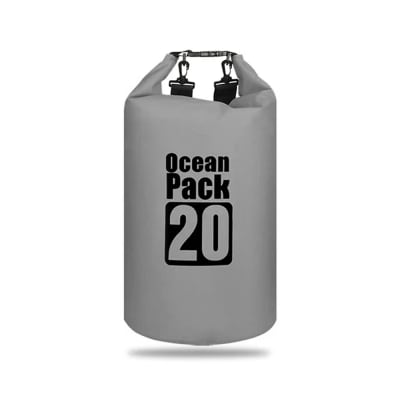 Bolso Seco Ocean Pack 20 Litros Impermeable Gris