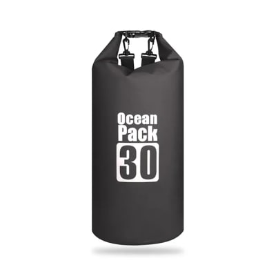 Bolso Seco Ocean Pack 30 Litros Impermeable Negro