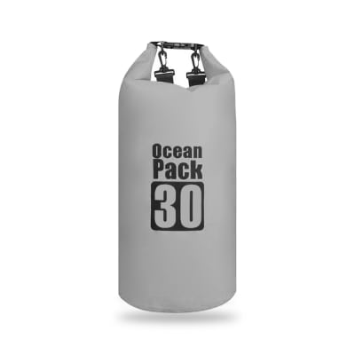 Bolso Seco Ocean Pack 30 Litros Impermeable Gris