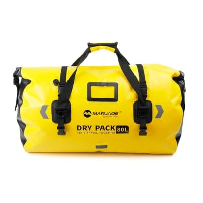 Bolso Seco Dry Pack 80 Litros Impermeable Expedición Moto Amarillo
