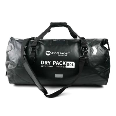Bolso Seco Dry Pack 80 Litros Impermeable Expedición Moto Negro