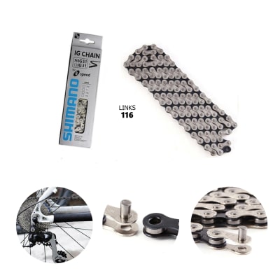 Cadena bicicleta shimano 6/7 y 8 vel, IG51 FRC