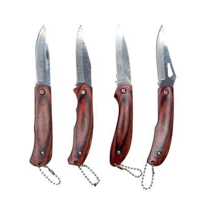 Set de Cuchillos de supervivencia, táctico, militar madera