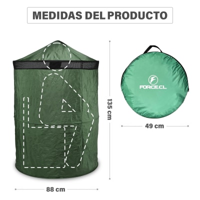 Carpa de Baño Plegable + Baño Wc Plegable Portatil