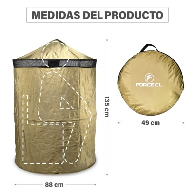 Carpa De Baño Plegable Portátil Camping Beige