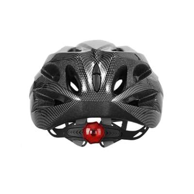 Casco de Bicicleta con luz Rojo/Negro FRC