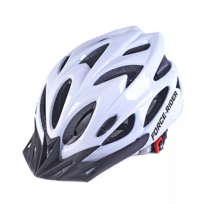 Casco de Bicicleta con luz Blanco FRC