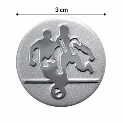 Centro de Medalla de Fútbol de 3 cm con Adhesivo posterior