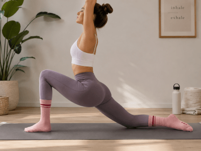Medias para Yoga, Pilates Antideslizantes Adulto FRC Colores