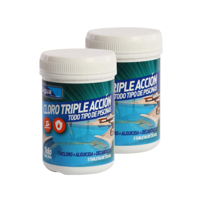 Pack 2 Cloro Piscina Tabletas