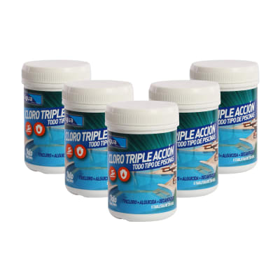 Pack 5 Cloro Piscina Tabletas