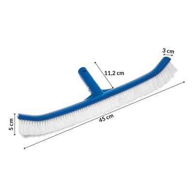 Cepillo Limpia Piscina Curvo 45 cm
