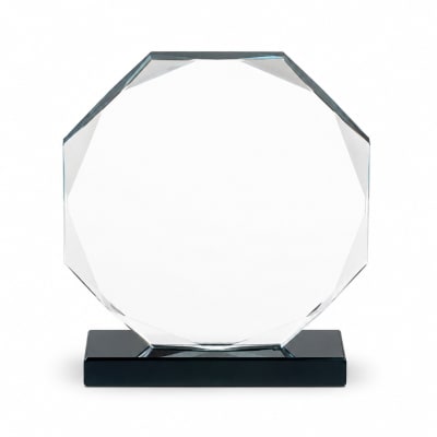 Galvano Octagonal base negra 12 cm